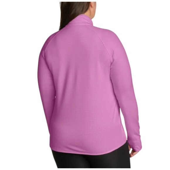 NEW Eddie Bauer Activator Grid Fleece Half Zip | Purple - Picture 4 of 8